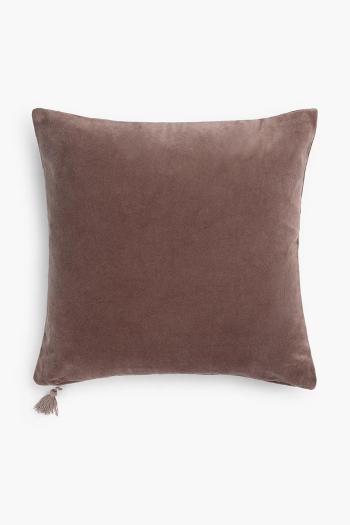 Calma House dekoratív párnahuzat Velur 45 x 45 cm barna