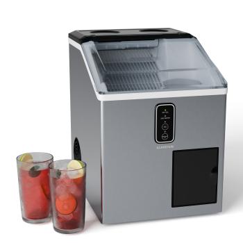 Klarstein Producator de gheata Bullet Ice, 15 kg de gheata pe zi, Bullet & gheață zdrobită, oțel inoxidabil
