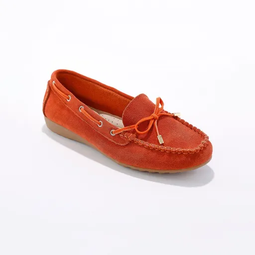 Mocasini cu fundiță, cu talpă detașabilă