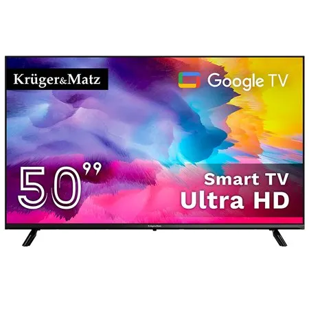 Televizor GOOGLE SMART TV 50 INCH 126CM ULTRAHD 4K KRUGER&MATZ KM0250UHD-SA, Android