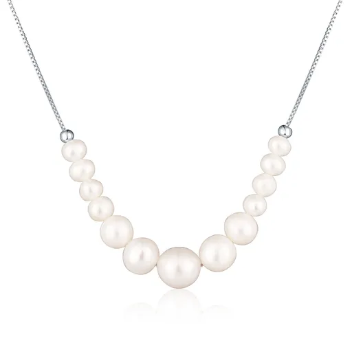 JVD Colier de lux din argint cu perle reale SVLN0547XD2P145