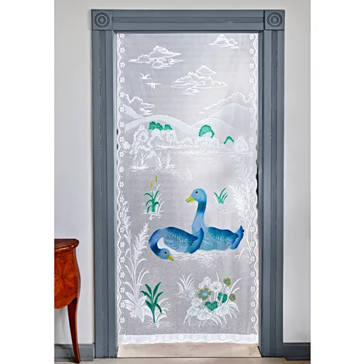 Perdea pentru usă cu păsări