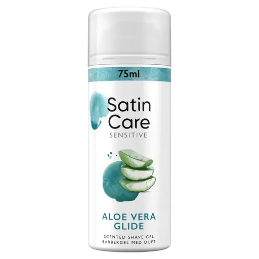 Gillette Gel de ras pentru pielea uscată și sensibilă Satin Care Aloe Vera (Shave Gel) 75 ml