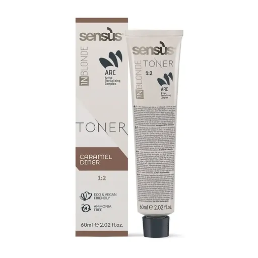 Toner pentru Par Sensus T-Area InBlonde Caramel Dinner 60 ml