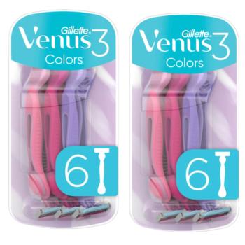 Gillette Venus 3 Colors női Borotva 2x6db