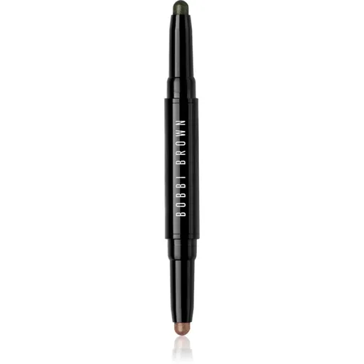 Bobbi Brown Long-Wear Dual-Ended Cream Shadow Stick creion pentru ochi duo culoare Café / Gilded Green 1.6 g