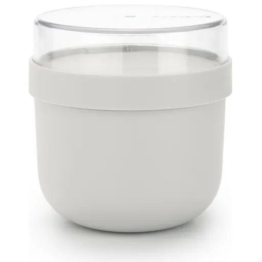Bol alimentar mic dejun Brabantia Make&Take 1006298, 500+180 ml, Inchidere cu infiletare, FaraBPA, Gri