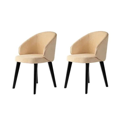 Set de scaune de sufragerie Bentley Beige andBlack, 2 buc., bej