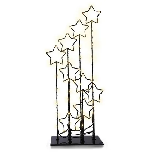 DecoKing Decorațiuni LED de Crăciun cu stele, 16cm