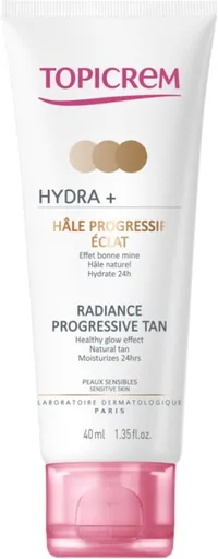Topicrem Cremă autobronzantă cu efect gradual pentru pielea sensibilă HYDRA+ (Radiance Progressive Tan) 40 ml