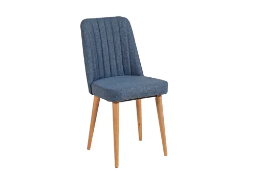 Set masa extensibila si scaune, 3 piese, Hanah Home, Vina 1048, Pin Atlantic / Albastru Marin