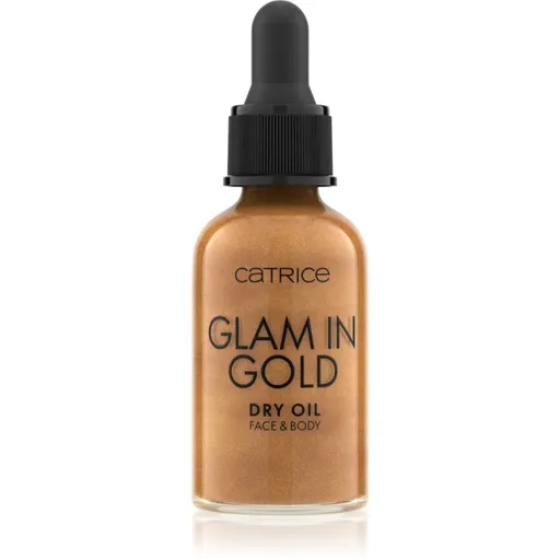 Catrice Glam In Gold Dry Oil ulei pentru stralucire pentru fata si corp culoare 010 Stay Golden! 30 ml