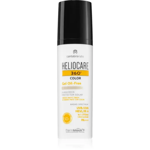 Heliocare 360° Color Gel Oil-Free gel protector nuanțator SPF 50+ culoare Beige 50 ml