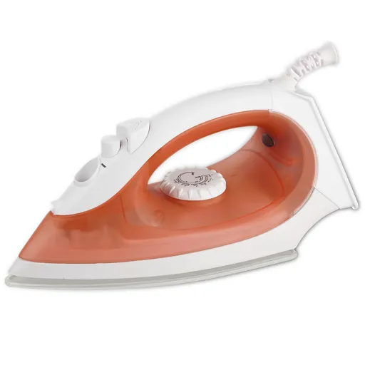 Fier de calcat Rosberg R51050FC, 2000W, 150 ml, Placa ceramica, Abur reglabil, Indicator nivel apa, Termostat, Alb/Portocaliu