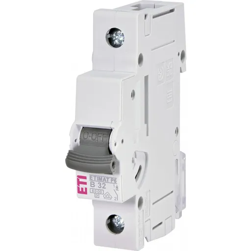 Siguranta automata 1P, 32A, curba B, 6kA Eti 001900013