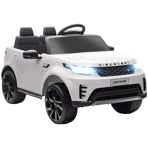 HOMCOM Mașinuță Electrică pentru Copii 3-6 Ani sub Licență Land Rover Discovery 12V, 2.5-4.5 km/h Auto Electrică pentru Copii cu 2 Motoare, Suspensii,