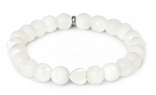 Agato Brățară din mărgele de sidef MINK148/17