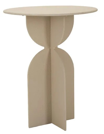 Masuta de cafea Dune, Mauro Ferretti, 45x58 cm, fier, crem