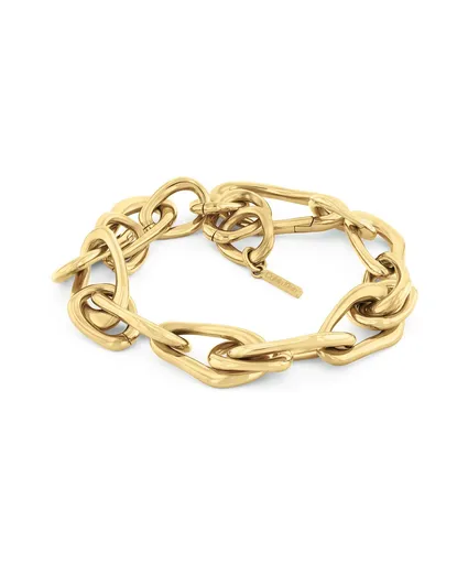 Calvin Klein Brățară din oțel placat cu aur Statement Links 35000748