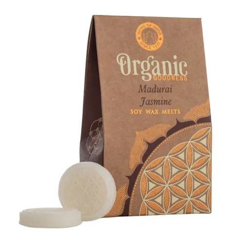 Ceară organică topită în monede Flower of Life, Madurai Jasmine