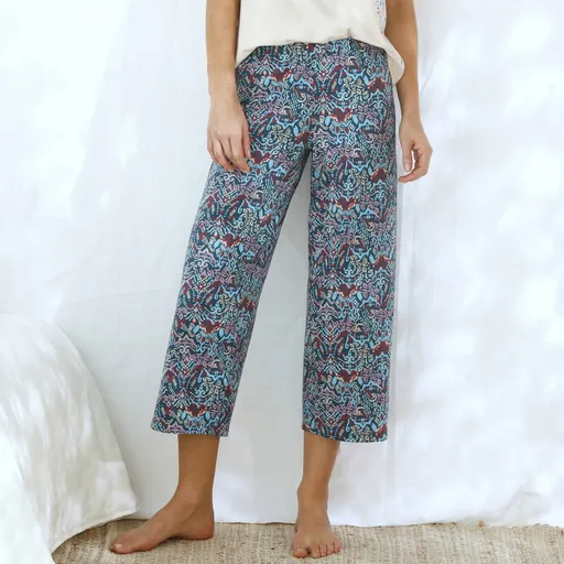 Pantaloni de pijama 7/8 cu imprimeu Ikat