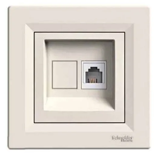 Priza simpla telefon Rj11 Schneider Asfora EPH4100123