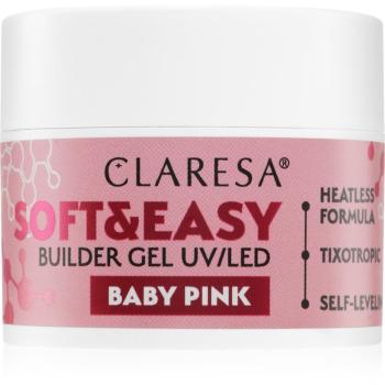 Claresa Soft&Easy Builder Gel gel de bază pentru unghii culoare Baby Pink 12 g