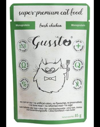 GUSSTO Cat Fresh Chicken CARNE PROASPĂTĂ DE PUI 85 g