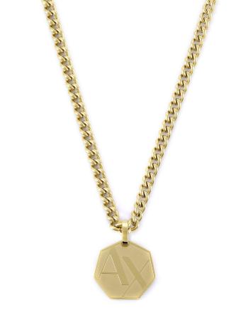 Armani Exchange Colier fashion placat cu aur pentru bărbați AXG0152710