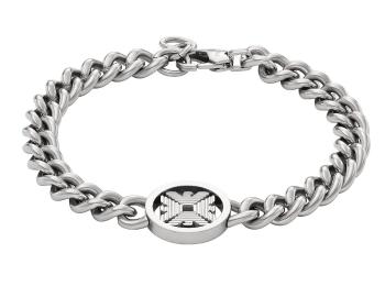 Emporio Armani Brățară stilată din oțel pentru bărbați EGS3041040