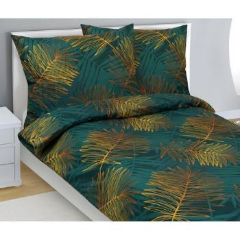 Lenjerie de pat din bumbac Bellatex verde Fern ,140 x 200 cm, 70 x 90 cm