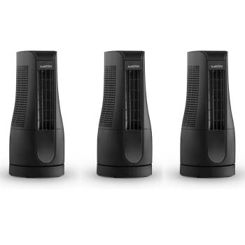 Klarstein Skyscraper Oficiul Tower fan tabel fan 16W Touch negru