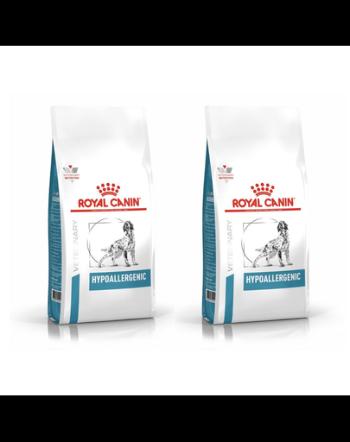 ROYAL CANIN Veterinary Dog Hypoallergenic 2 x 14 kg hrana dietetica pentru caini adulti cu reactii alimentare adverse