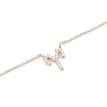 Daniel Wellington Colier stilat placat cu aur cu semnul zodiacal Berbec Crystal Zodiac DW00400919