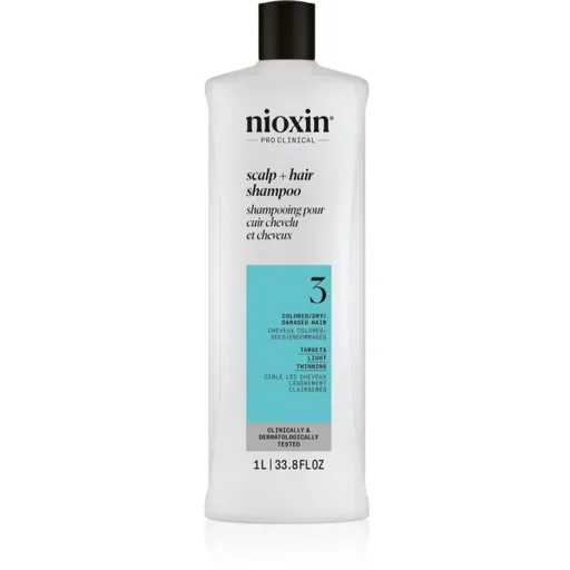 Nioxin System 3 Scalp + Hair Shampoo sampon de curatare pentru par vopsit 1000 ml