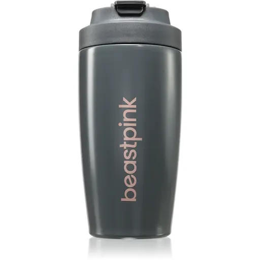 BeastPink Thermo Mug cană termoizolantă cu pai culoare Grey 500 ml