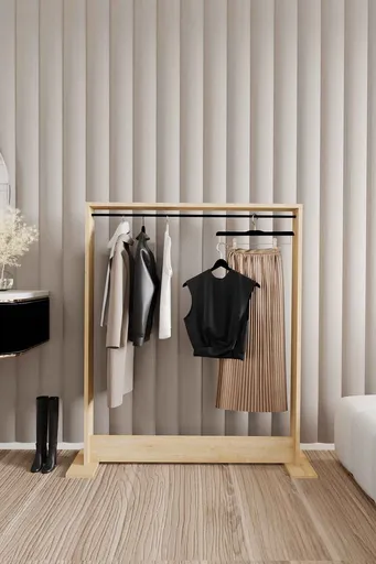 Cuier de perete, Hanah Home, Salvitor, 100x124x12 cm, Maro