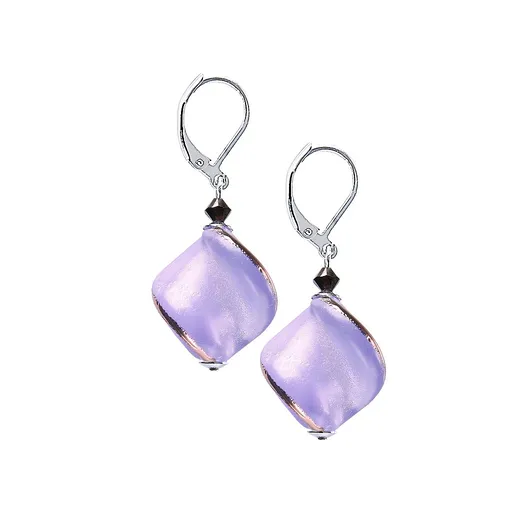 Lampglas Cercei fermecători Hidden Passion cu perlă mov Lampglas ECH3/CHI