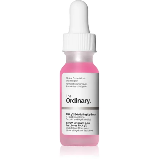 The Ordinary PHA 5% Exfoliating Lip Serum ser exfoliant de netezire de buze 15 ml