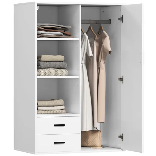 HOMCOM Dulap Modern Alb Sertare | Aosom Romania