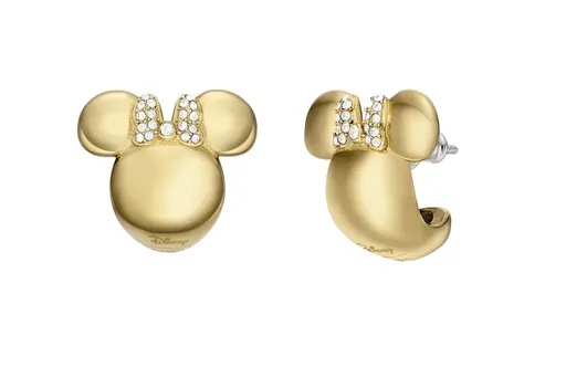 Fossil Cercei rotunzi placați cu aur Disney Minnie JFC04705710
