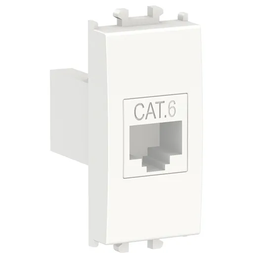 Priza date RJ45 cat6 UTP 1 modul Schneider Easy Styl LMR6233001, alb