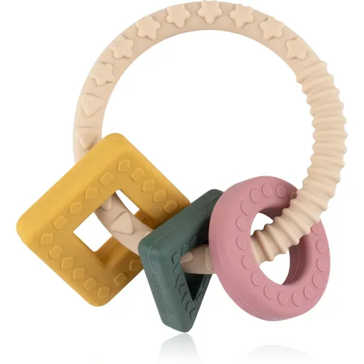 Petite&Mars Silicone teether Figures jucărie pentru dentiție 0m+ 1 buc