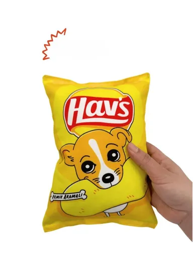 Jucărie pentru câini, Paws & Whiskers, Havhav 1007, Poliester, Galben