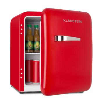 Klarstein Audrey Mini, frigider retro, 48 l, 2 compartimente, eficiență energetică clasa F