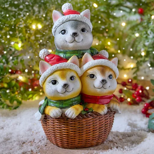 Pisoiași de Crăciun  în coș