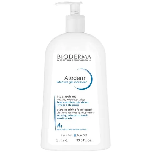 Bioderma Gel de duș pentru îngrijire zilnică Atoderm (Intensive Gel Moussant Ultra Rich) 1000 ml