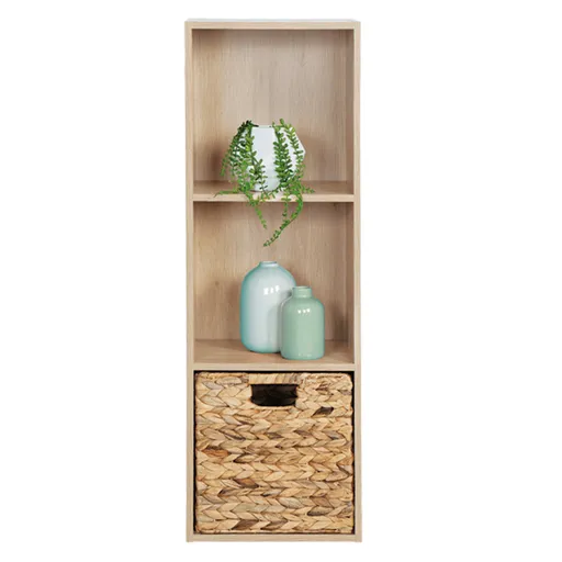 Raft Svion, stejar, 30 x 28 x 89 cm, naturală