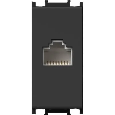 Priza CAT6a KS RJ45 8/8 1M negru