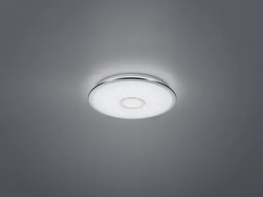 Plafoniera Osaka, TRIO, 42x7.5 cm, 27W, 1x SMD, plastic, argintiu